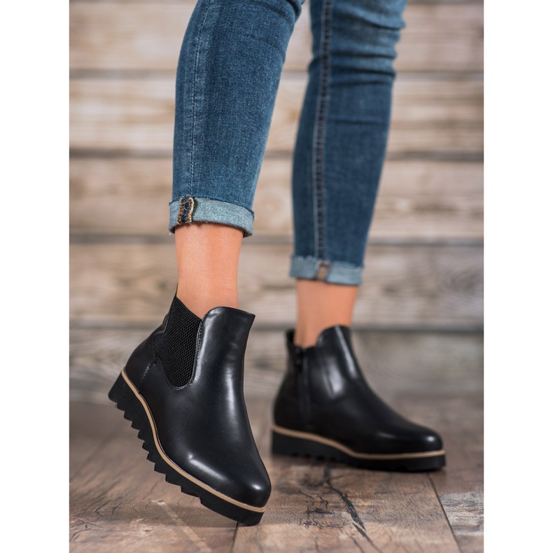 Bona Bottes légères sur la plate-forme noir 1