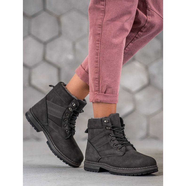 SHELOVET Bottes d'hiver grises 1