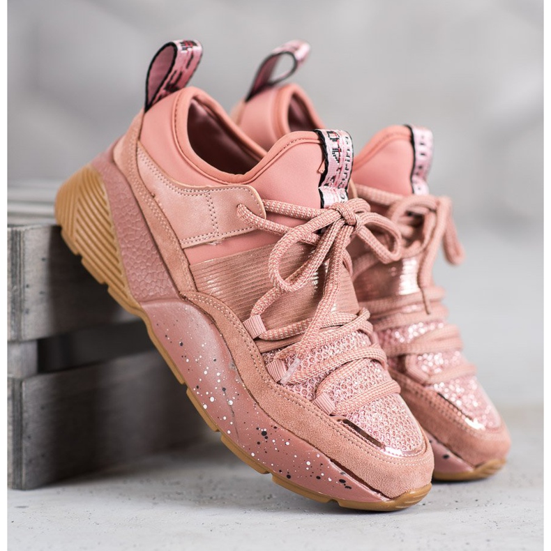 SHELOVET Chaussures de sport à enfiler rose 1 SHELOVET Chaussures de sport à enfiler rose 1