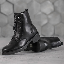 SHELOVET Bottines Avec Une Fermeture Éclair noir 1