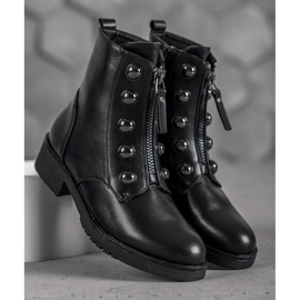SHELOVET Bottines Avec Une Fermeture Éclair noir 2