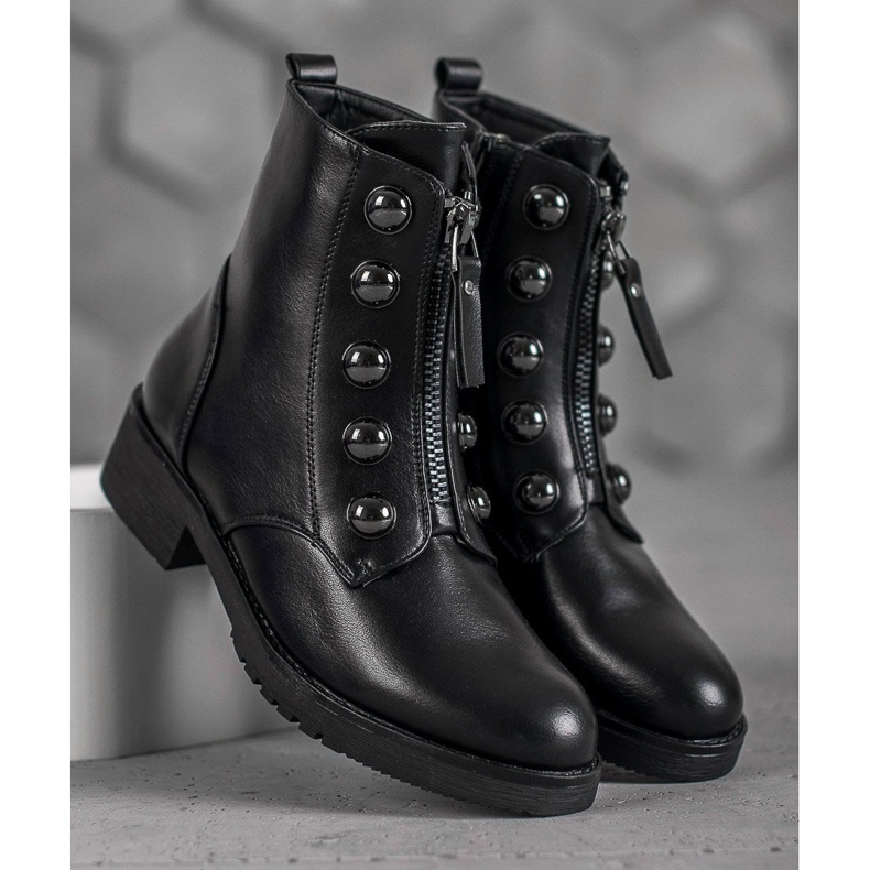 SHELOVET Bottines Avec Une Fermeture Éclair noir 2