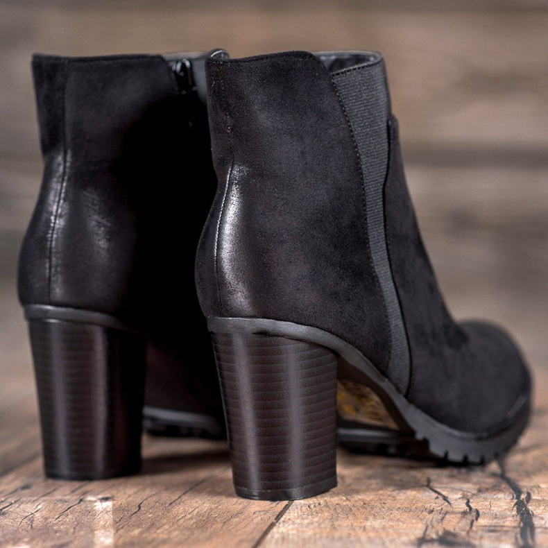 S. BARSKI Bottes noires pour femmes 1