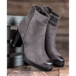 S. BARSKI Boots femme grises 2 S. BARSKI Boots femme grises 2