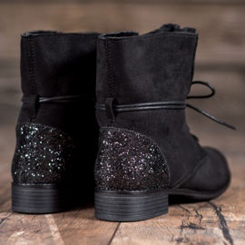 S. BARSKI Bottes à lacets noires 1