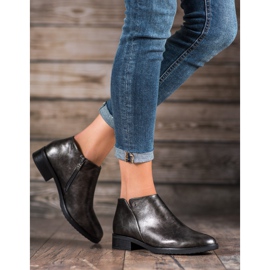 M.Daszyński Bottes à talons plats gris 3