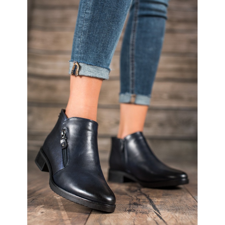 M.Daszyński Bottines basses bleu marine 2 M.Daszyński Bottines basses bleu marine 2