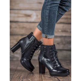 M.Daszyński Bottines à lacets le noir 2