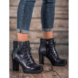 M.Daszyński Bottines à lacets le noir 4
