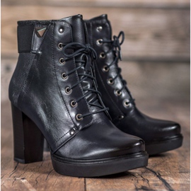M.Daszyński Bottines à lacets le noir 5