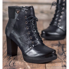 M.Daszyński Bottines à lacets le noir 6