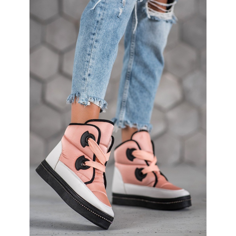 Weide Bottes de neige roses 1 Weide Bottes de neige roses 1