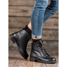 Bestelle Bottines à lacets classiques le noir 1