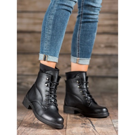 Bestelle Bottines à lacets classiques le noir 2