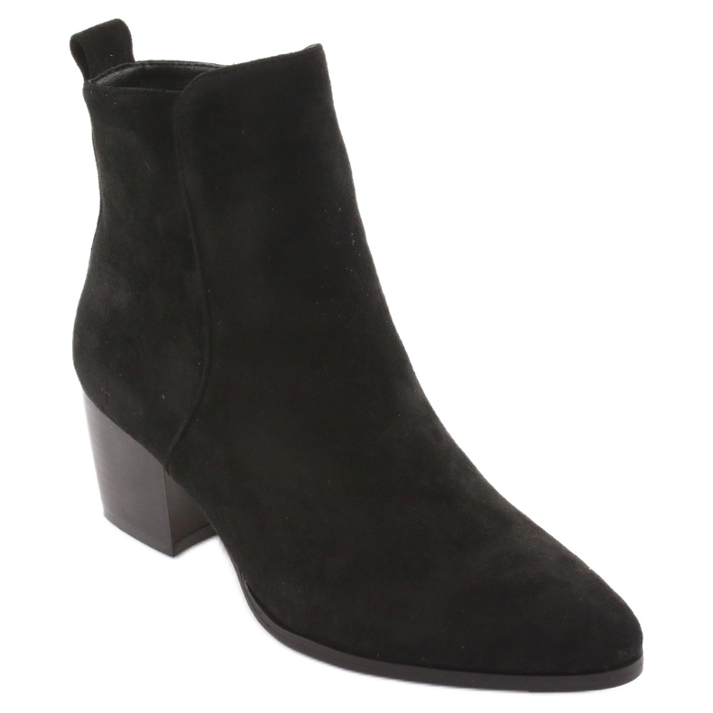 Bottines en daim noires Filippo 922 le noir 1