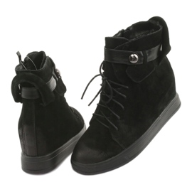M.Daszyński Baskets noires à fermeture éclair 143 le noir 4