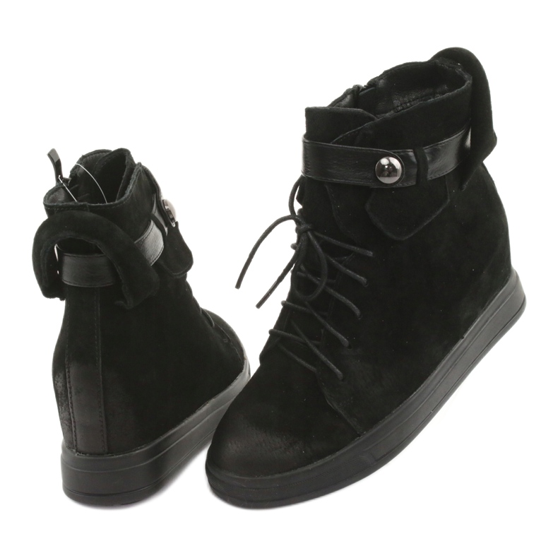 M.Daszyński Baskets noires à fermeture éclair 143 4