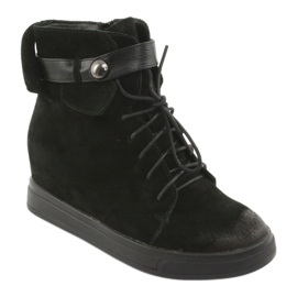 M.Daszyński Baskets noires à fermeture éclair 143 le noir 1
