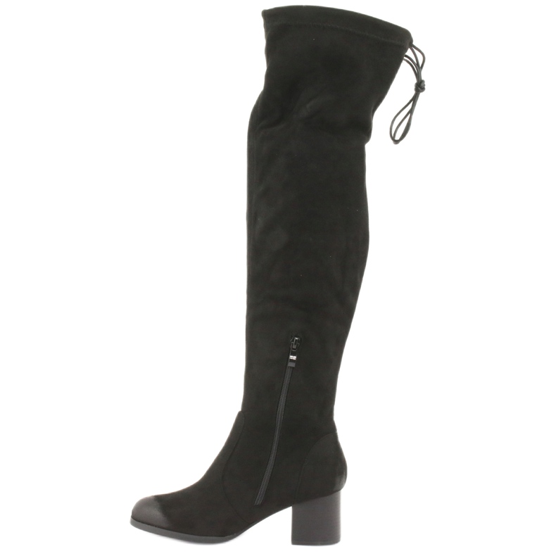 M.Daszyński Cuissardes en daim noir 1715 2