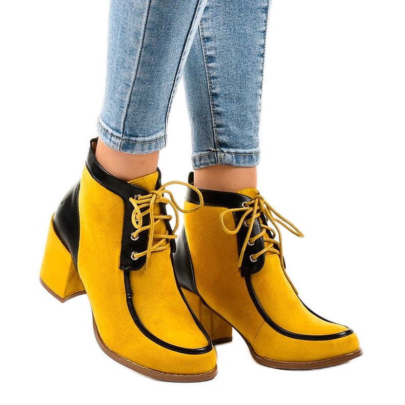 Bottines en daim camel sur le poteau HF-296 brun multicolore 1 Bottines en daim camel sur le poteau HF-296 brun multicolore 1