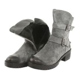 M.Daszyński Bottes en cuir suédé gris Daszyński 161 5 M.Daszyński Bottes en cuir suédé gris Daszyński 161 5