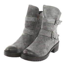 M.Daszyński Bottes en cuir suédé gris Daszyński 161 3 M.Daszyński Bottes en cuir suédé gris Daszyński 161 3