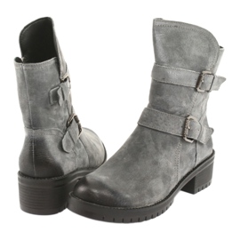 M.Daszyński Bottes en cuir suédé gris Daszyński 161 4 M.Daszyński Bottes en cuir suédé gris Daszyński 161 4