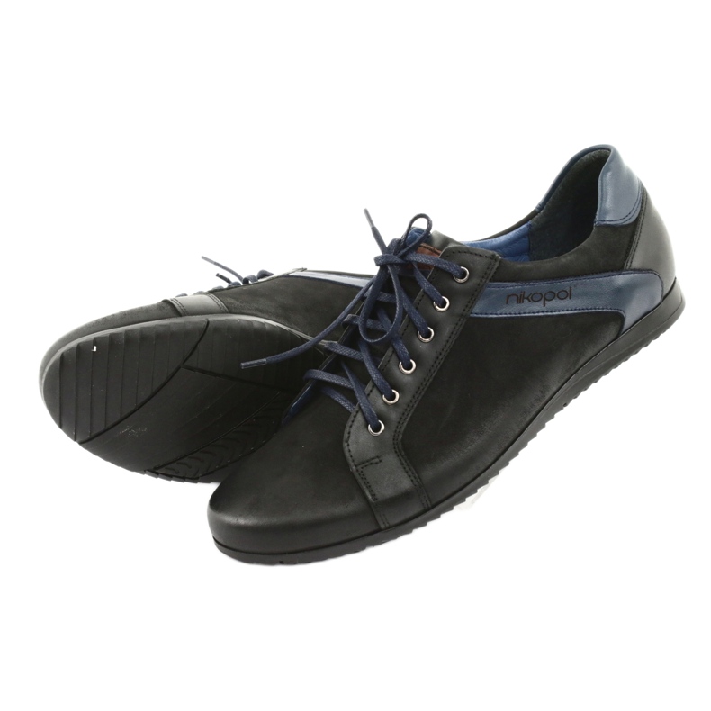 Nikopol Chaussures de sport pour hommes noir bleu marine 5