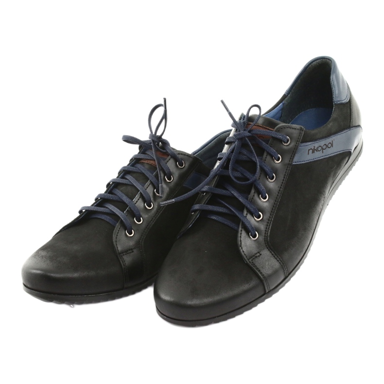 Nikopol Chaussures de sport pour hommes noir bleu marine 3