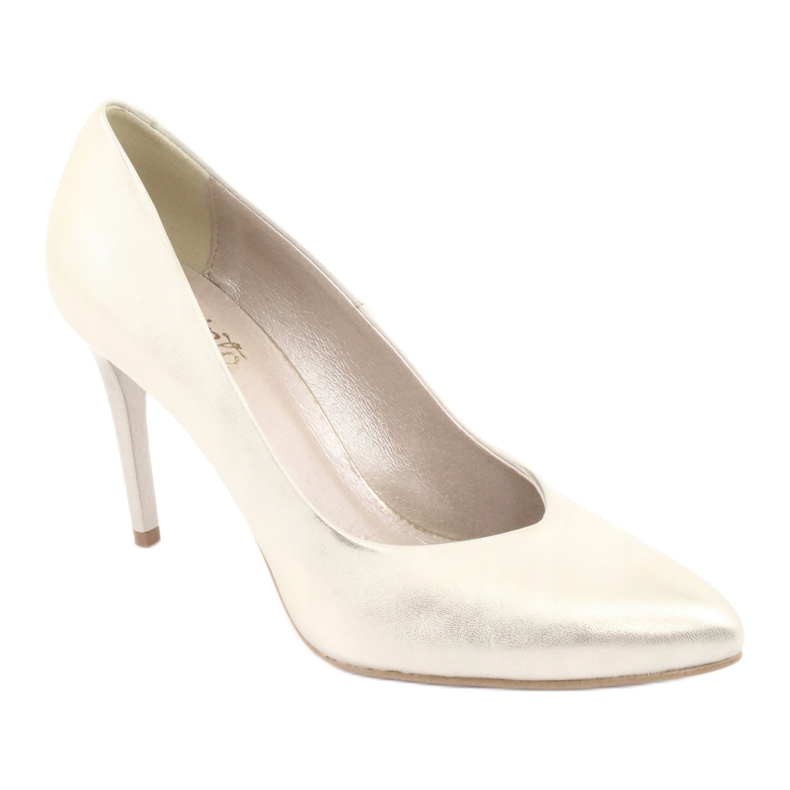 Pompes en cuir pour femmes Golden Espinto 889 sur une épingle d'or 1