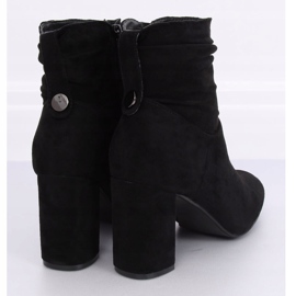 Bottines noires classiques à talons 9018-7 Noir le noir 2