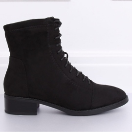 Bottines à lacets noires 3127 Noir le noir 4
