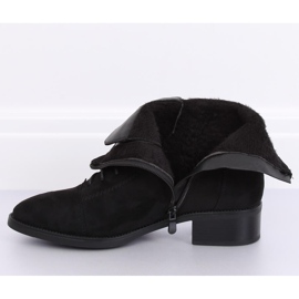 Bottines à lacets noires 3127 Noir 1
