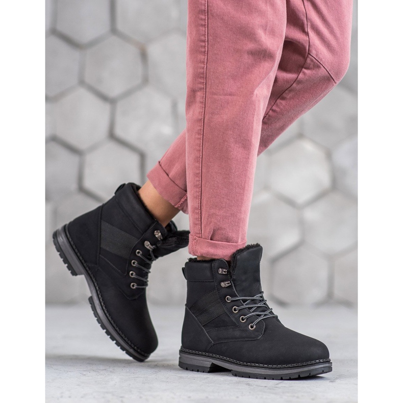 SHELOVET Bottes d'hiver noires 1