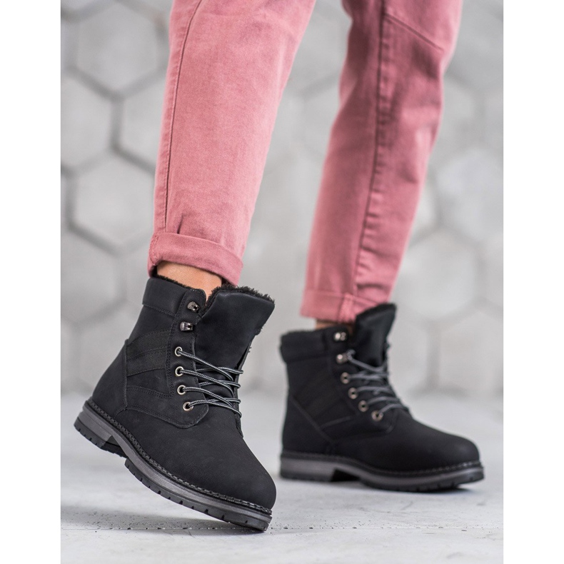 SHELOVET Bottes d'hiver noires le noir 2