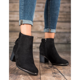 Filippo Bottes en daim classiques le noir 3
