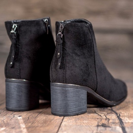 Filippo Bottes en daim classiques le noir 1