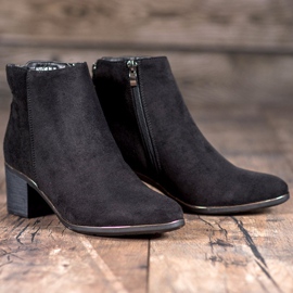 Filippo Bottes en daim classiques le noir 6