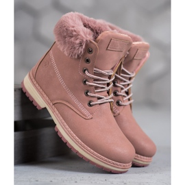 Bottes à paillettes MCKEYLOR rose 2