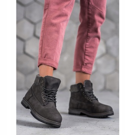 SHELOVET Trappeurs à la mode gris 1 SHELOVET Trappeurs à la mode gris 1