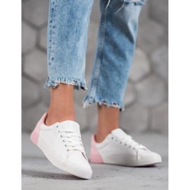 Bestelle Baskets en cuir écologique blanc 1