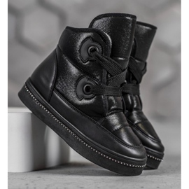 Weide Bottes de neige noires le noir 4