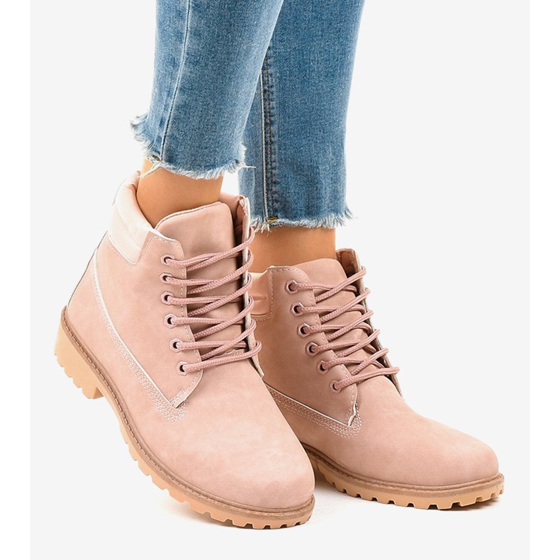 Chaussures de randonnée roses sans isolation W-3033 2