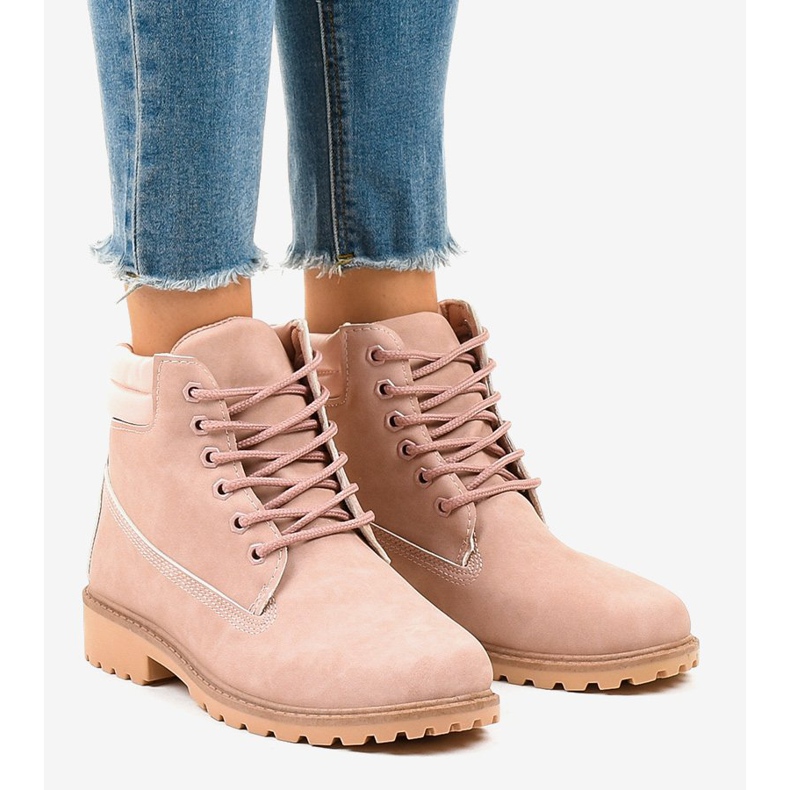 Chaussures de randonnée roses sans isolation W-3033 1