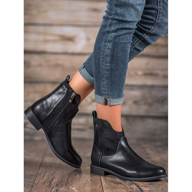 Filippo Bottes noires confortables le noir 2