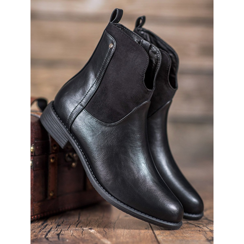 Filippo Bottes noires confortables 1