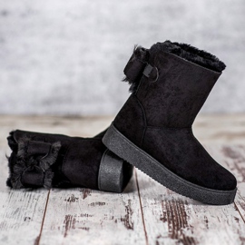 SHELOVET Mukluki avec un arc noir 1