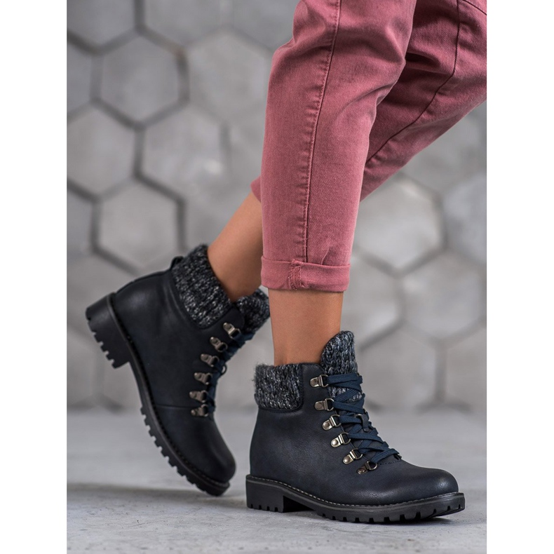 SHELOVET Bottines bleu marine 2 SHELOVET Bottines bleu marine 2