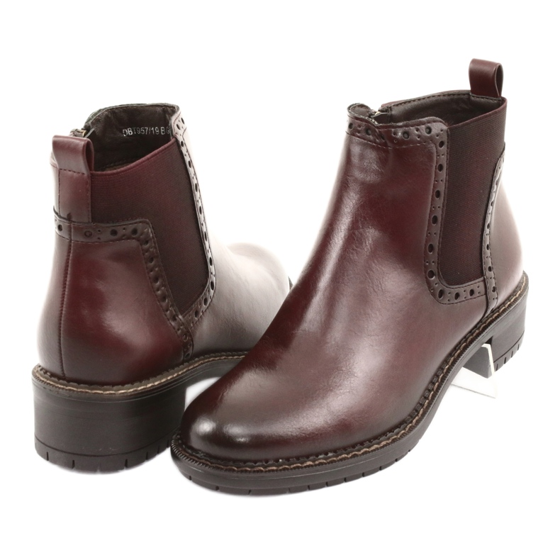Bottines Jodhpur boots Filippo 957 bordeaux brun 4