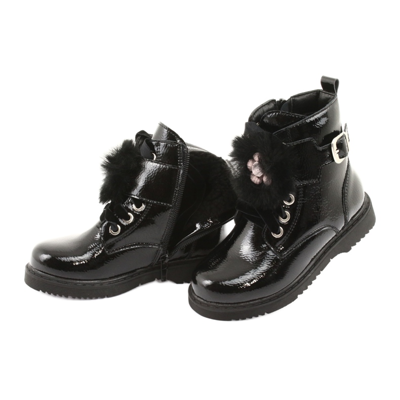Bottes vernies d'Evento 1438 canettes noir 5